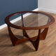 Retro Teak Round 'Astro' 'Fresco' Coffee Table By Victor Wilkins For G Plan