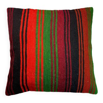 Vintage turkish kilim cushion cover