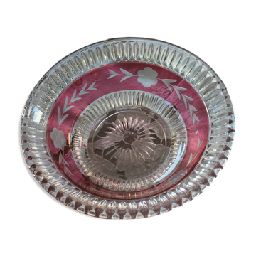 Chiseled Bohemian Crystal Cup