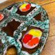 Paint palette-shaped tray, ceramic, Poet Laval