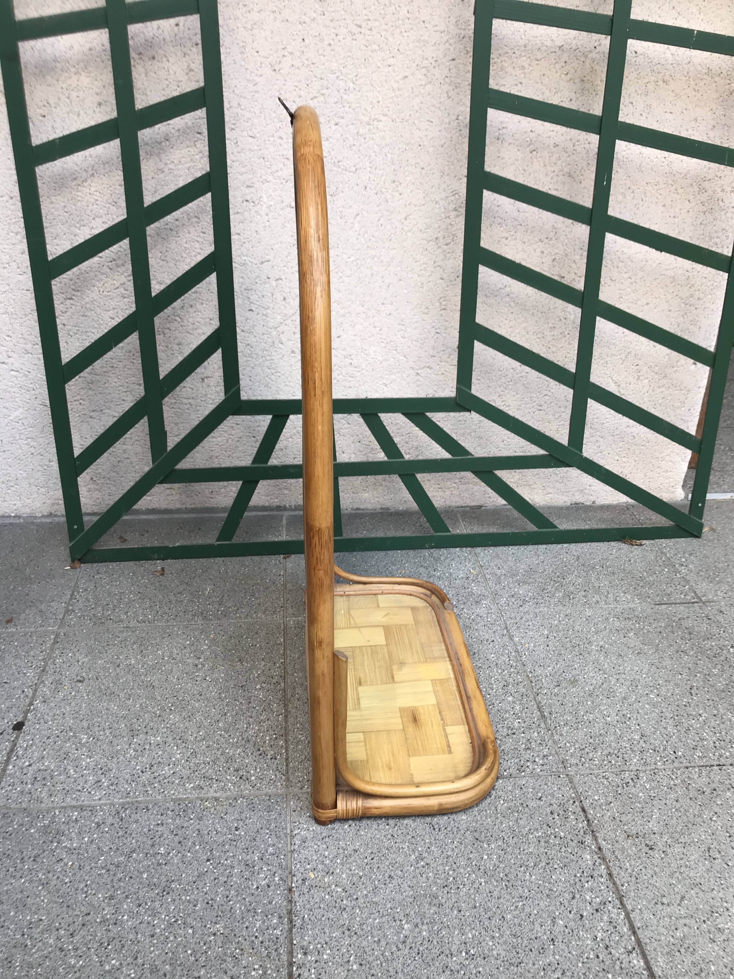 Rattan mirror 40x65cm