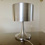 Brushed metal tulip floor lamp vintage 70s