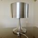 Brushed metal tulip floor lamp vintage 70s
