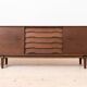 Buffet, Skovby Møbler, Modèle 65, Chêne teinté brun chocolat, Danois
