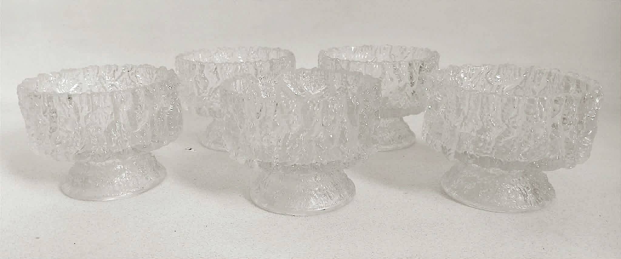 Set of 6 fruit bowls Ittalia 1970s Diameter 11.2 cm