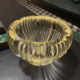 Daum Art Deco crystal vase