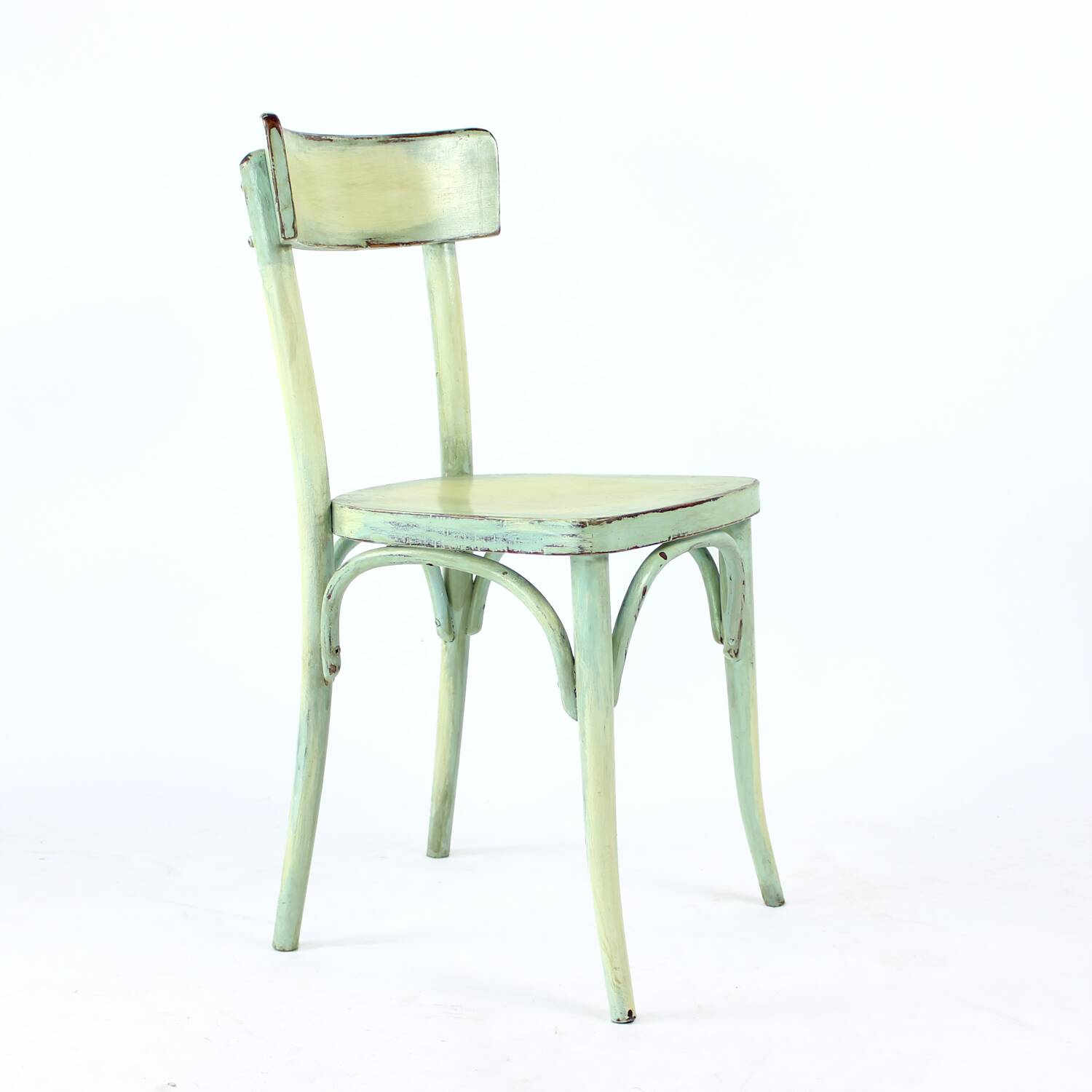 Vintage wooden dining chair, Czechoslovakia 1950s