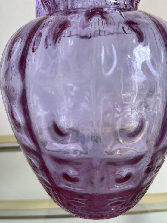 Large purple Empoli glass pitcher