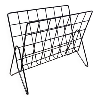 Metal wire magazine rack 1980