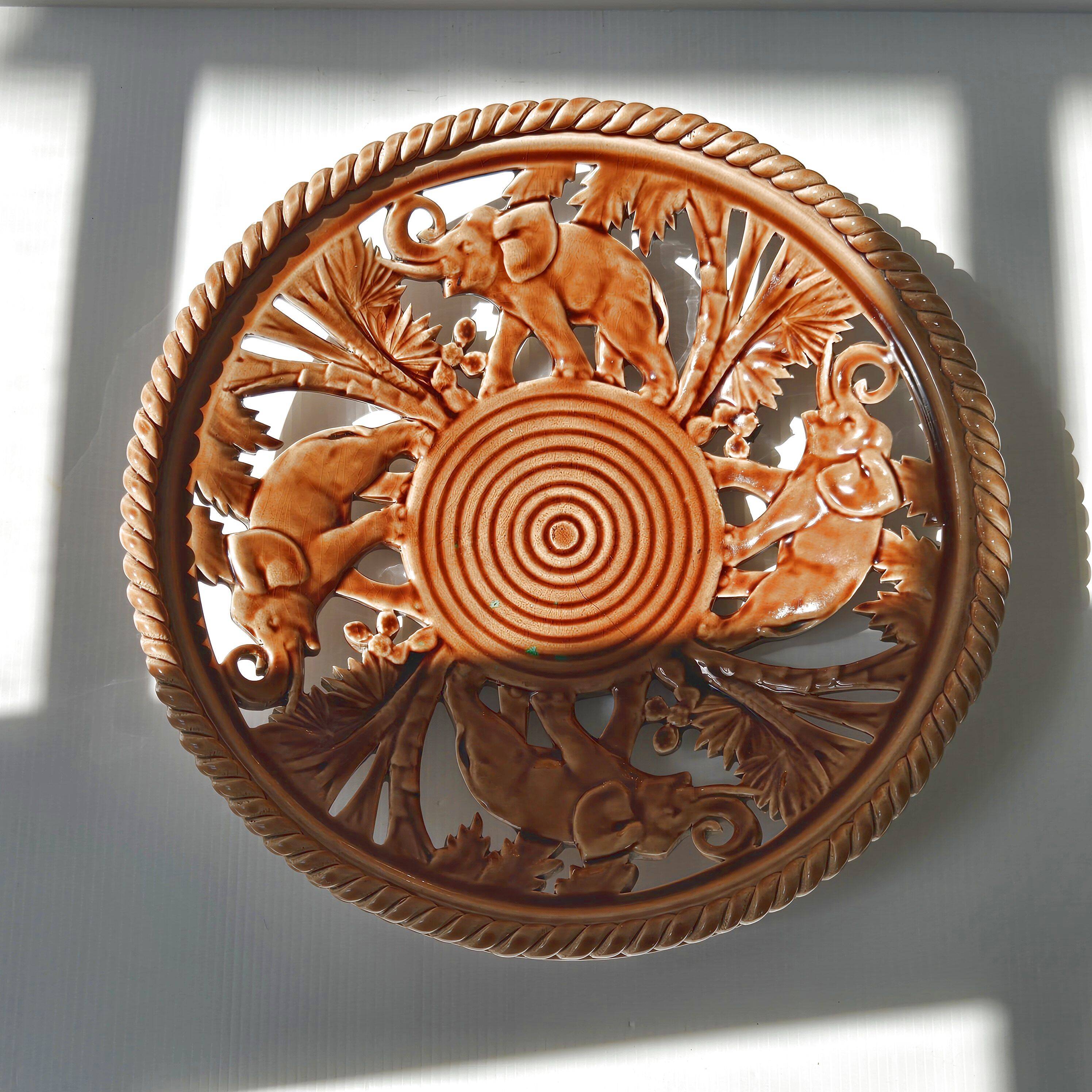 Art Deco Openwork Braided Elephant Cup