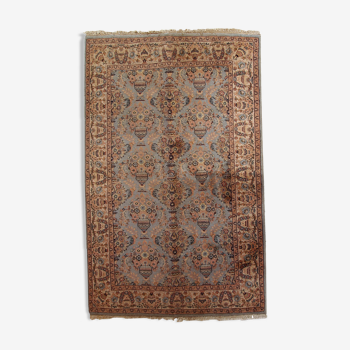 Tapis vintage Indien Tabriiz fait main 126cm x 188cm 1960