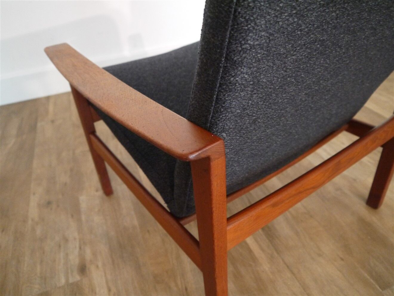 Fauteuil scandinave en teck 1960