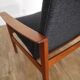 Fauteuil scandinave en teck 1960