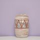 Vintage medium white geometric west germany vase scheurich