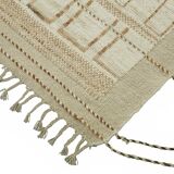 Handmade Turkish One of a Kind 202 cm x 307 cm Beige Wool Carpet