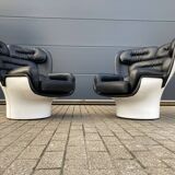 Joe Colombo Elda design armchair, Longhi edition