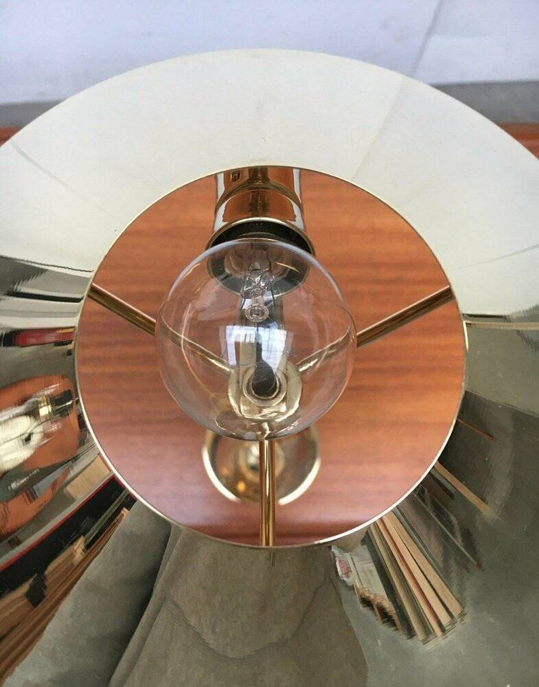 Hollywood Regency mid-century brass table lamps, 1960s, set of 2