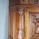 19th-century walnut buffet with two bodies.