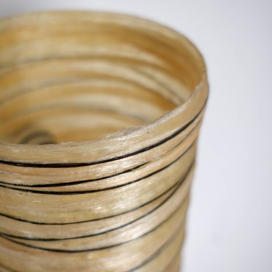 Resin and rope wall light by Accolay, France, 1970s