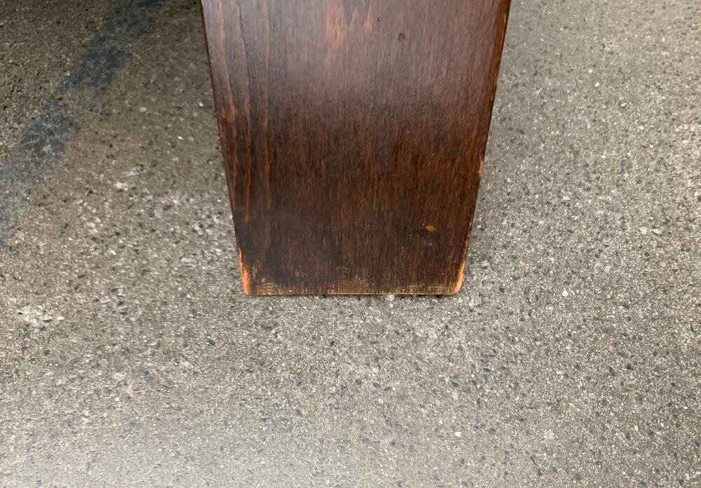 Brutalist Mid-Century Safari Armchair in Wood and Leather, 1960s