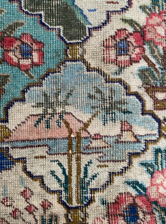 Vintage decorative carpet Mahal 129x79cm