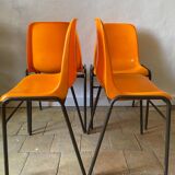 Orange chairs x4