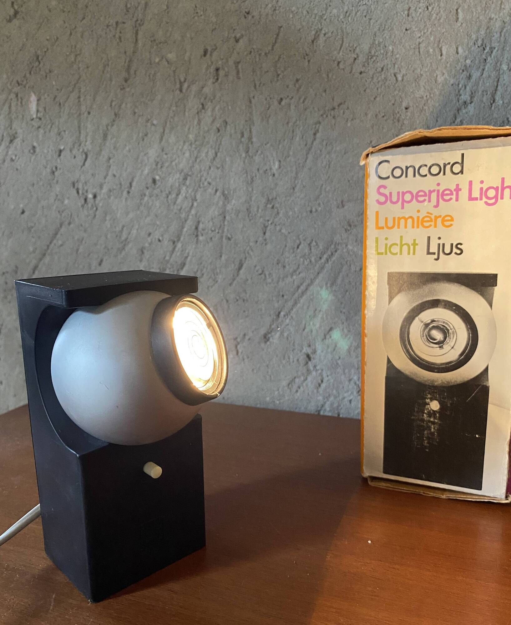 Superjet spotlight by Robert Heritage for Concord Lighting International.