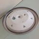 Ceiling round vintage cut glass and chrome metal