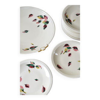 Dessert plates & serving dish - limoges porcelain
