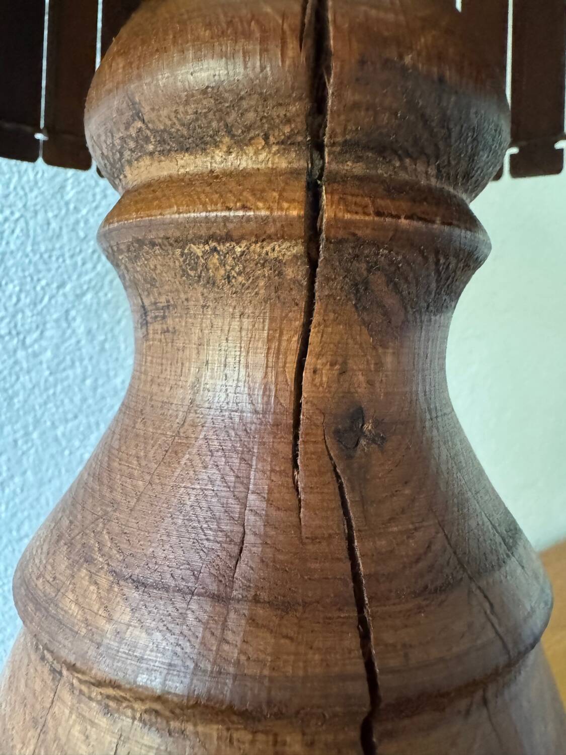 Large teak lamp from the 60s