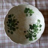 Ceramic salad bowl with vine leaves