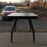 H259 coffee table by Jindrich Halabala in brown and white beech, 1930s design.