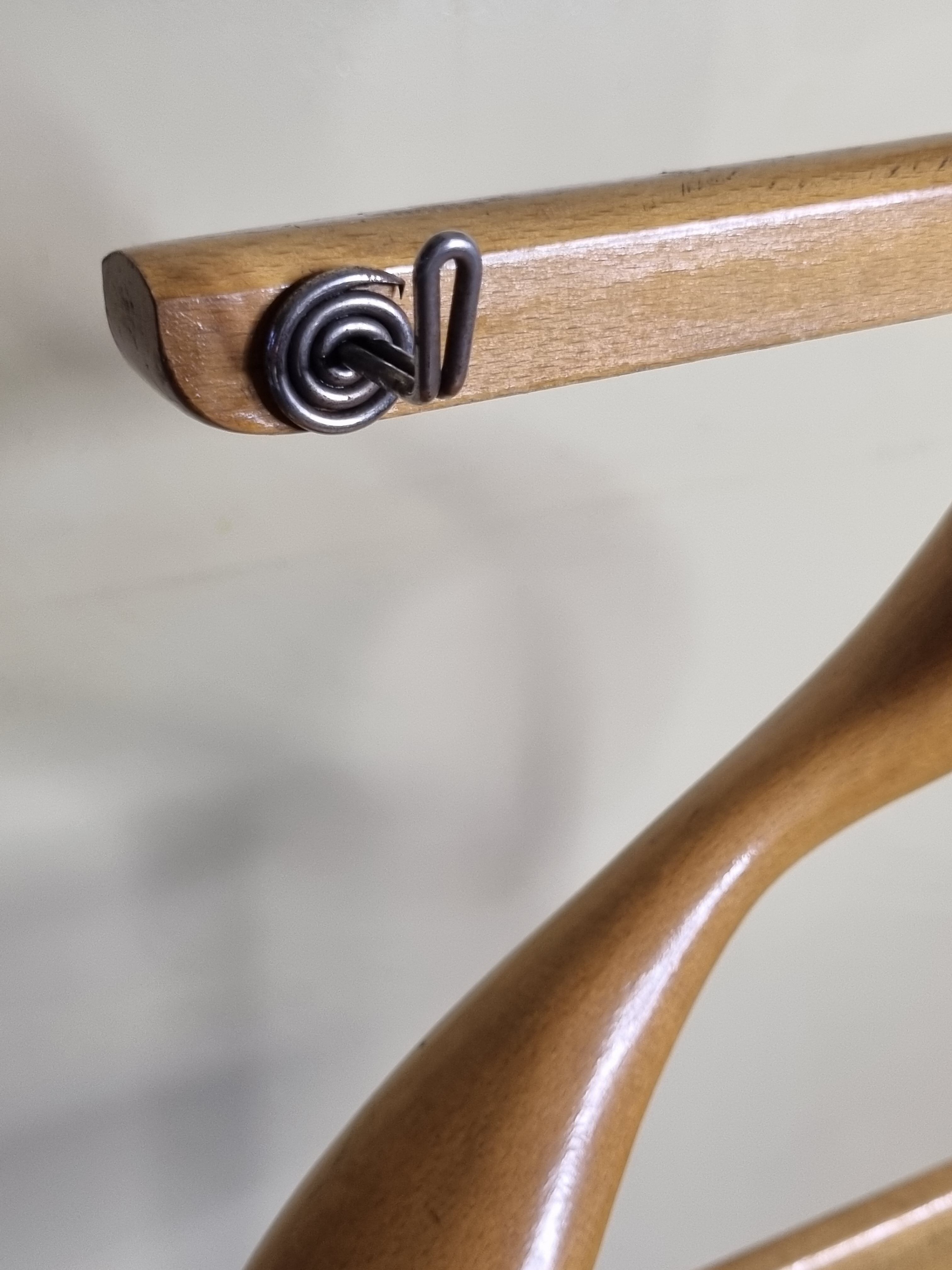 Night valet, blond wood, 50s