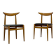 Paire de chaises scandinave
