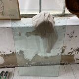Table basse chrome laiton