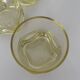 Set de 6 verres whisky jaune vintage