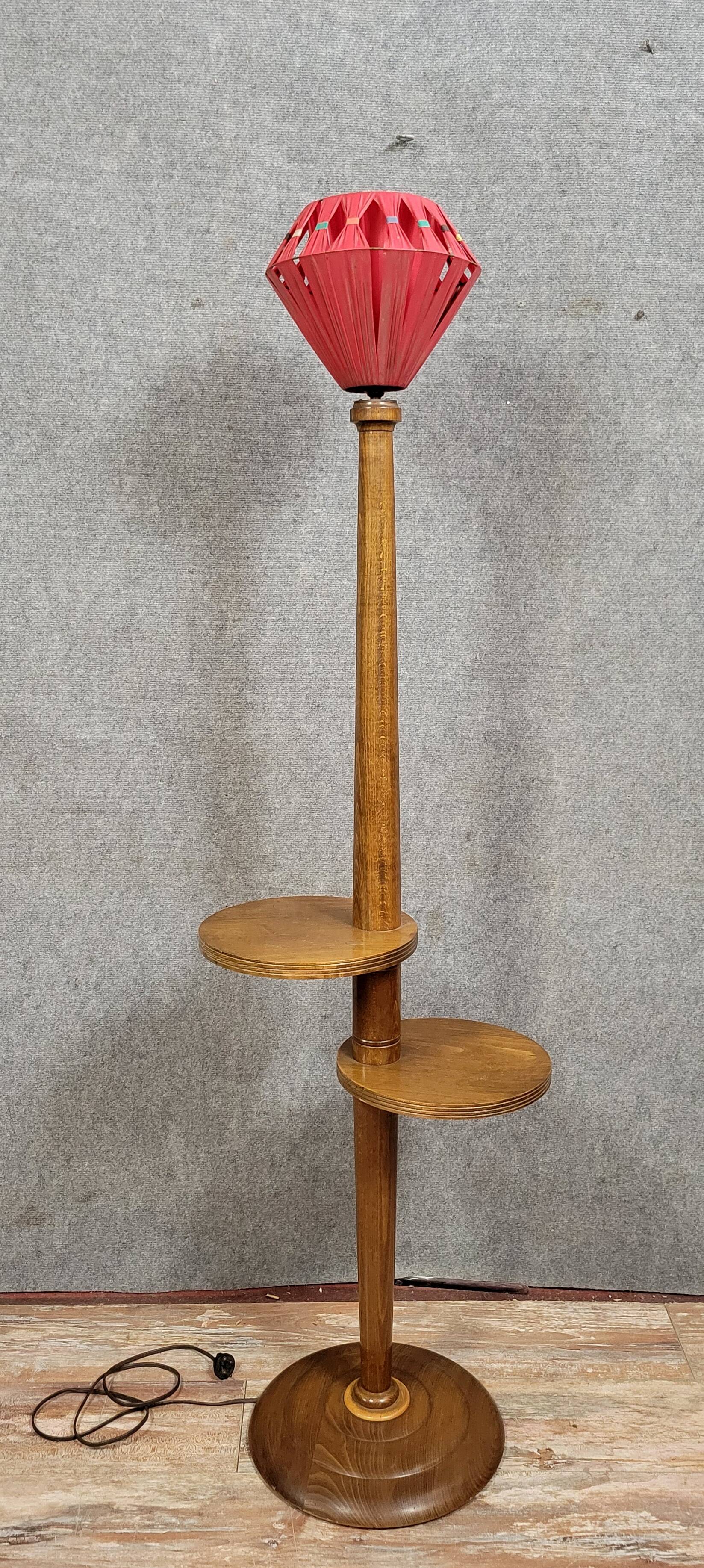 Art Deco style servant floor lamp, 1940-1950 period