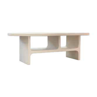 Table basse en béton Nali - Ovale - Longueur 120 cm