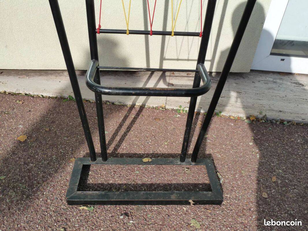 1960s wall-mounted coat rack with colored balls