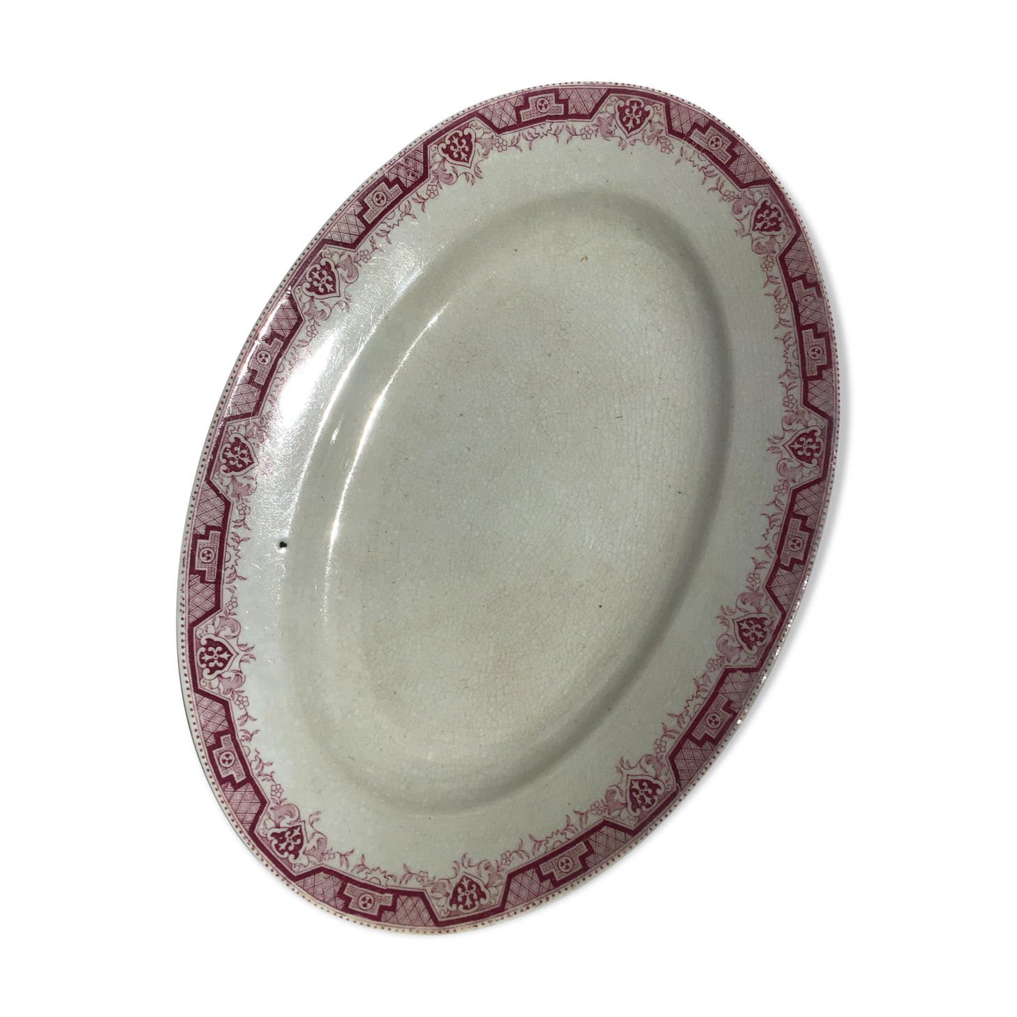 Dish pink iron earth st amand model morocco