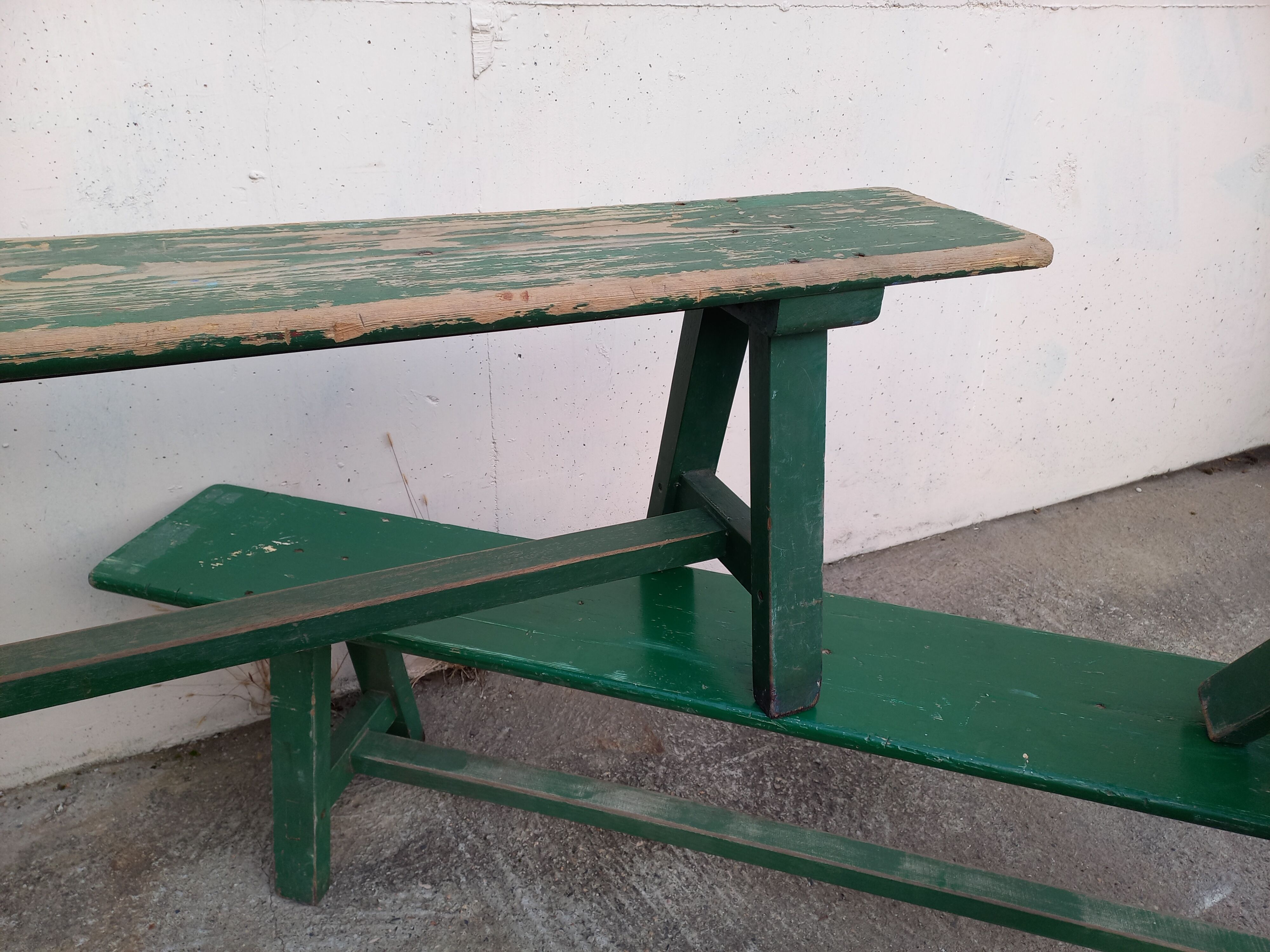 Benches of guinguettes, lot of 5
