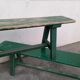 Benches of guinguettes, lot of 5