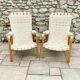 Pair of Scandinavian design armchairs 1960s/70s by Bruno Mathsson "