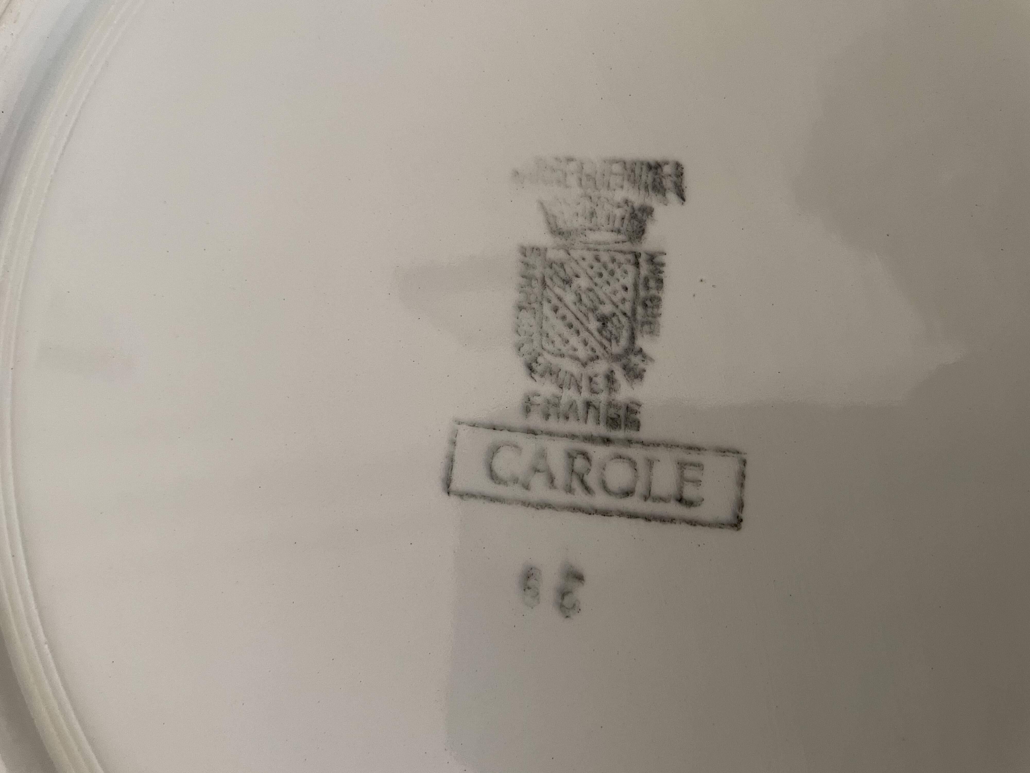 Hollow dish Sarreguemines model Carole