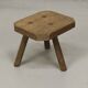 Antique Wabi Sabi Primitive oak stool