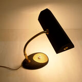 Small black Aluminor desk lamp - gilded
