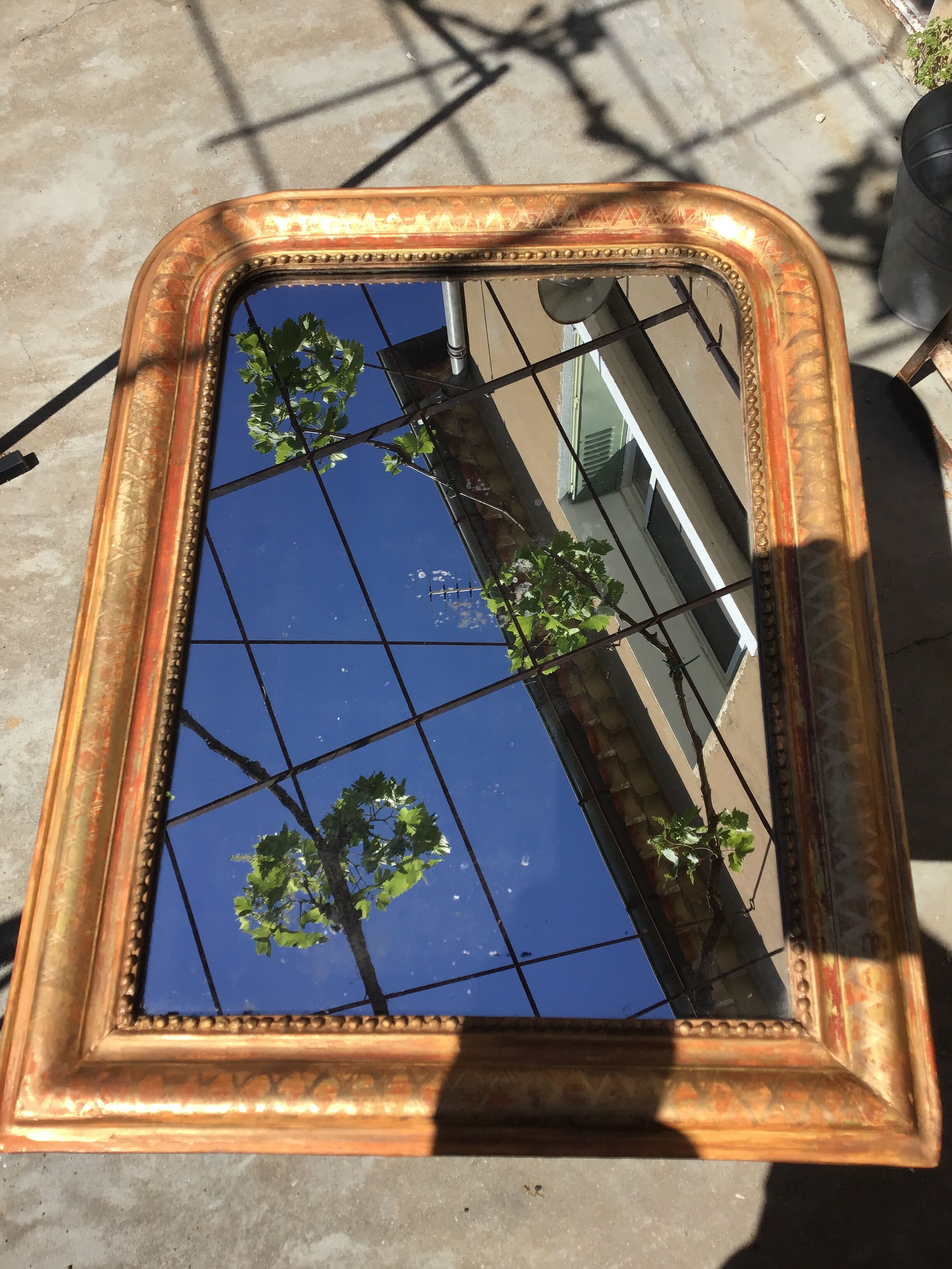 Miroir Louis Philippe 77x 58 doré