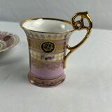 Coffee cups Napoleon in porcelain early XXth