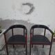 Paire de fauteuils scandinave en teck et cuir