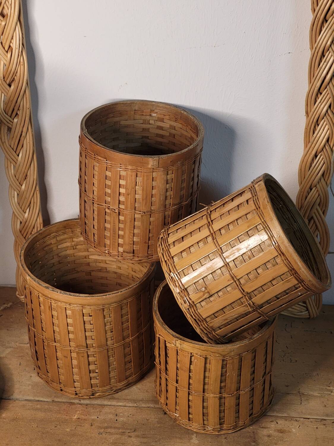 Bamboo pots